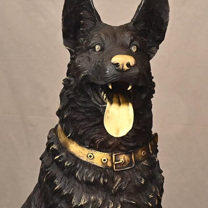 Julrybox Brass Lucky Dog Feng Shui Statue Decor