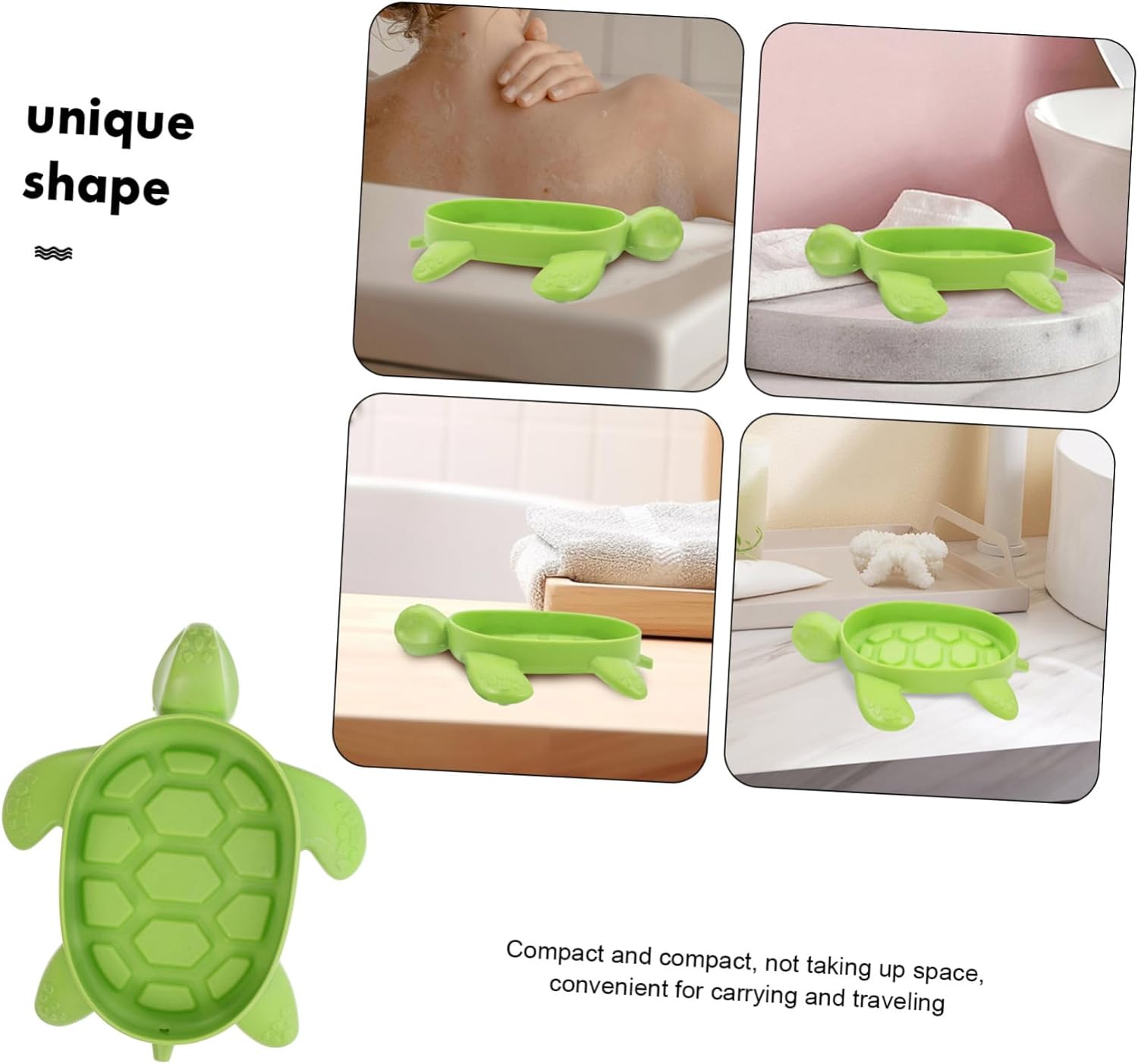 Alipis Cute Turtle Soap Dish with Drainage