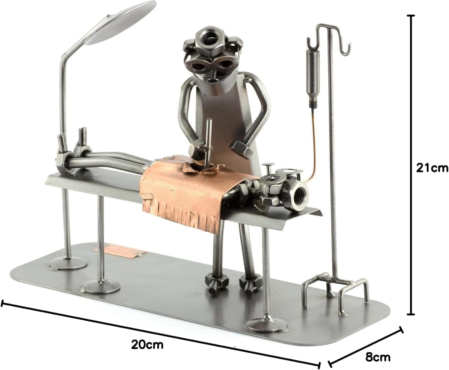 Handmade Surgeon Sculpture Nuts Bolts Figurine Germany