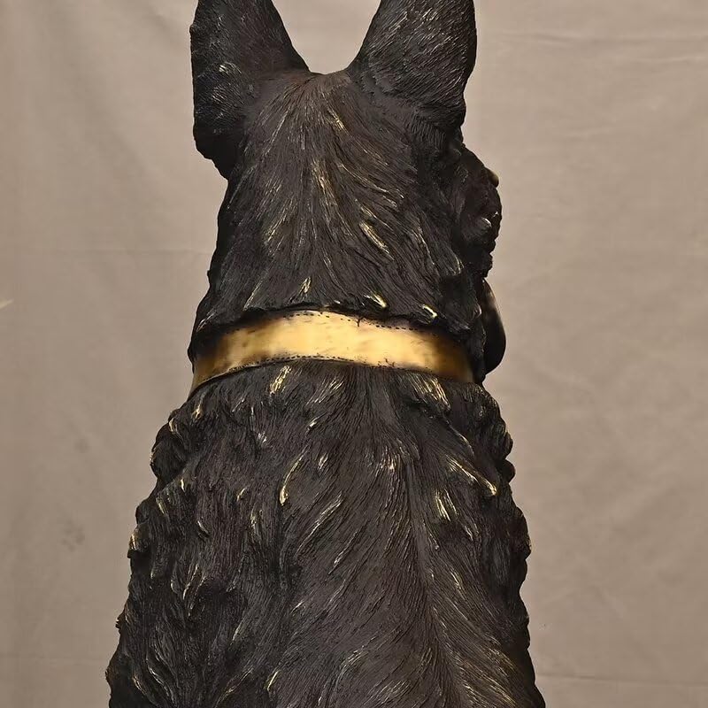 Julrybox Brass Lucky Dog Feng Shui Statue Decor