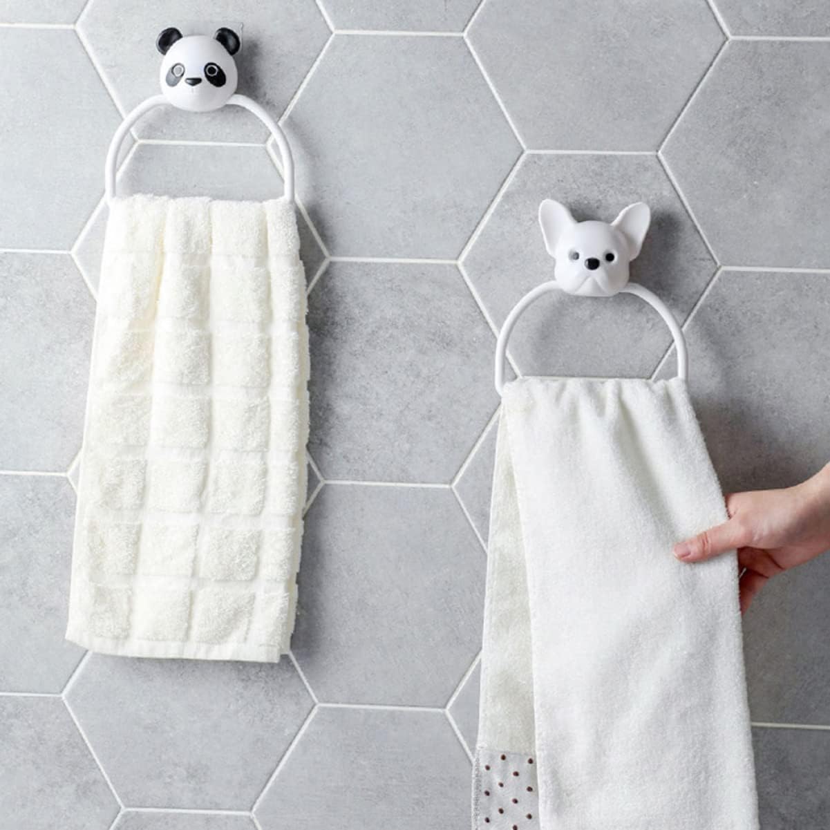 2pcs Zerodeko Towel Holder with Cartoon Design