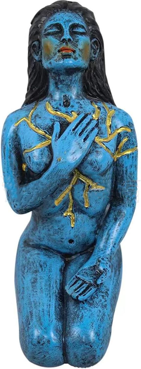 SHINILY Self Love Goddess Sculpture Blue 71 Inch Statue