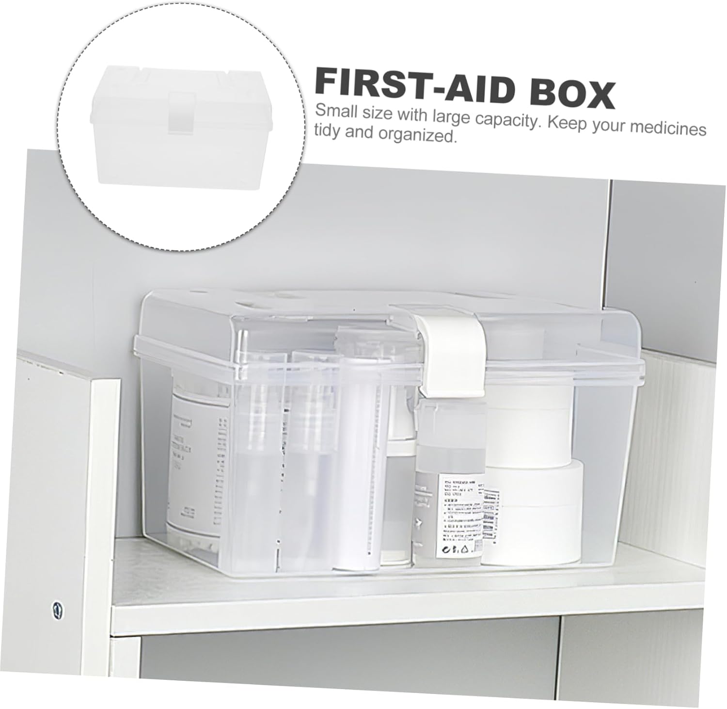 NOLITOY White Medicine Cabinet Storage Organizer