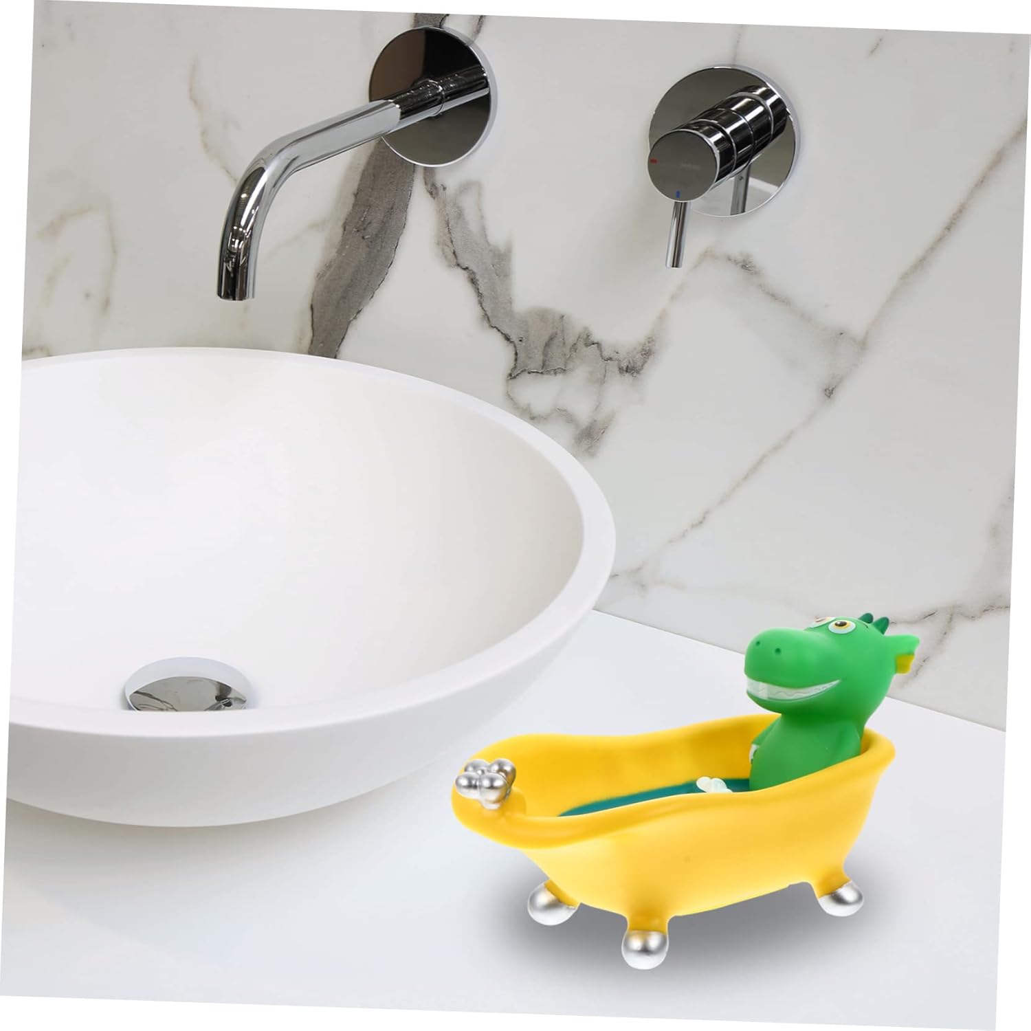 Dinosaur Soap Holder Sponge Drain Dish for Kitchen Sink 1