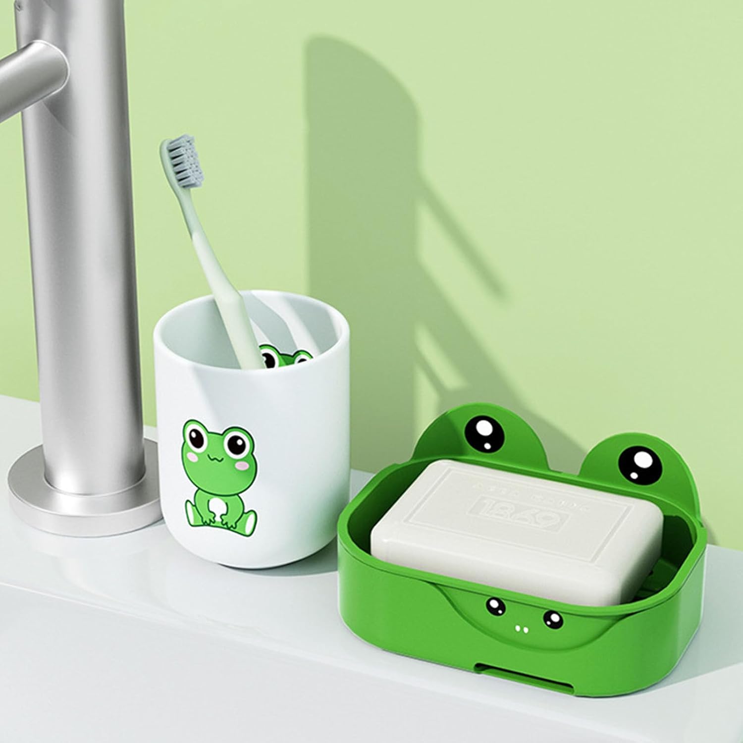Frogs Themed Soap Holder for Bathrooms and Kitchens