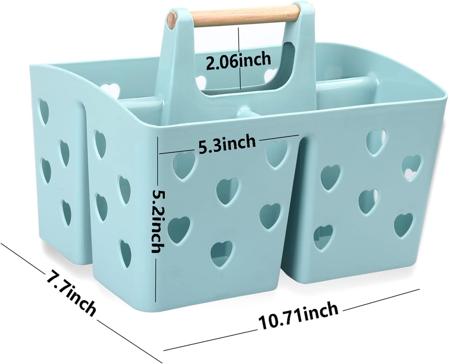 Anyoifax Portable Shower Caddy with Handle and Drainage