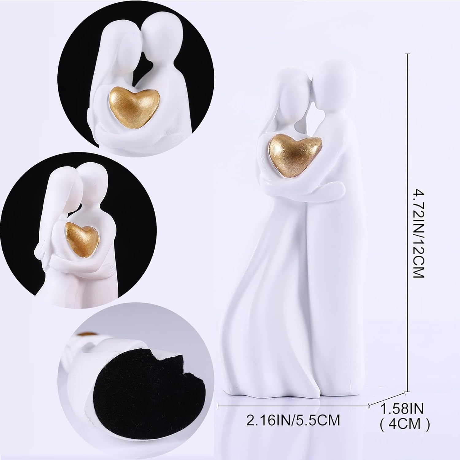 SHENGTIAN Mini Couple Love Statues for Home Decor