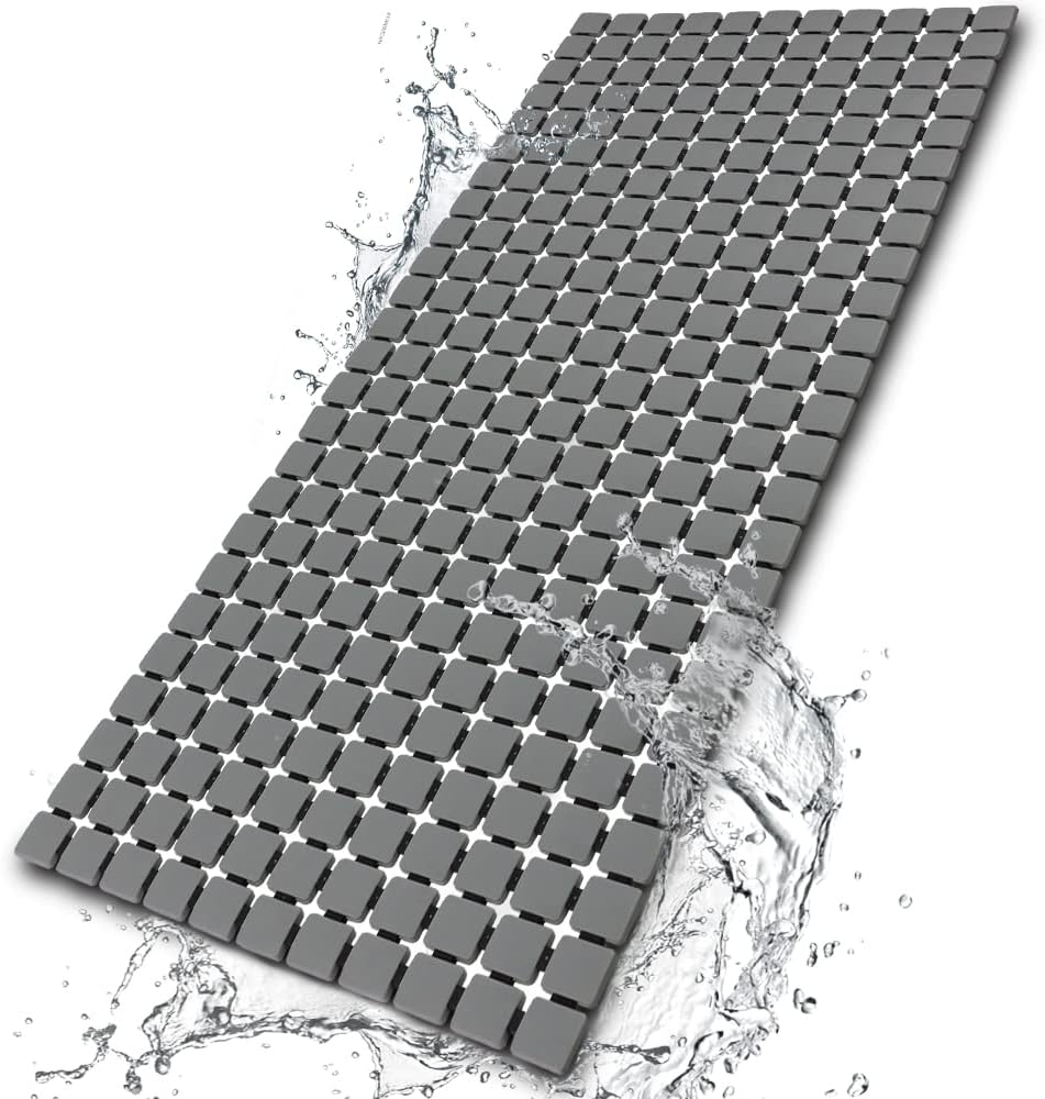 BEMISO Shower Mat Non Slip with Suction Cups and Drain Holes