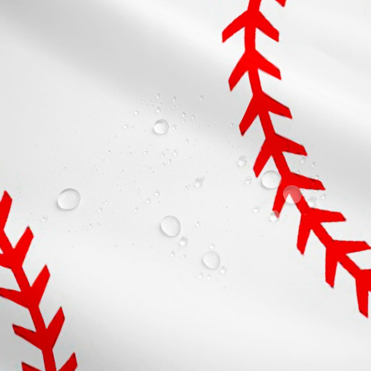 Erosebridal Baseball Shower Curtain 72x72 inch