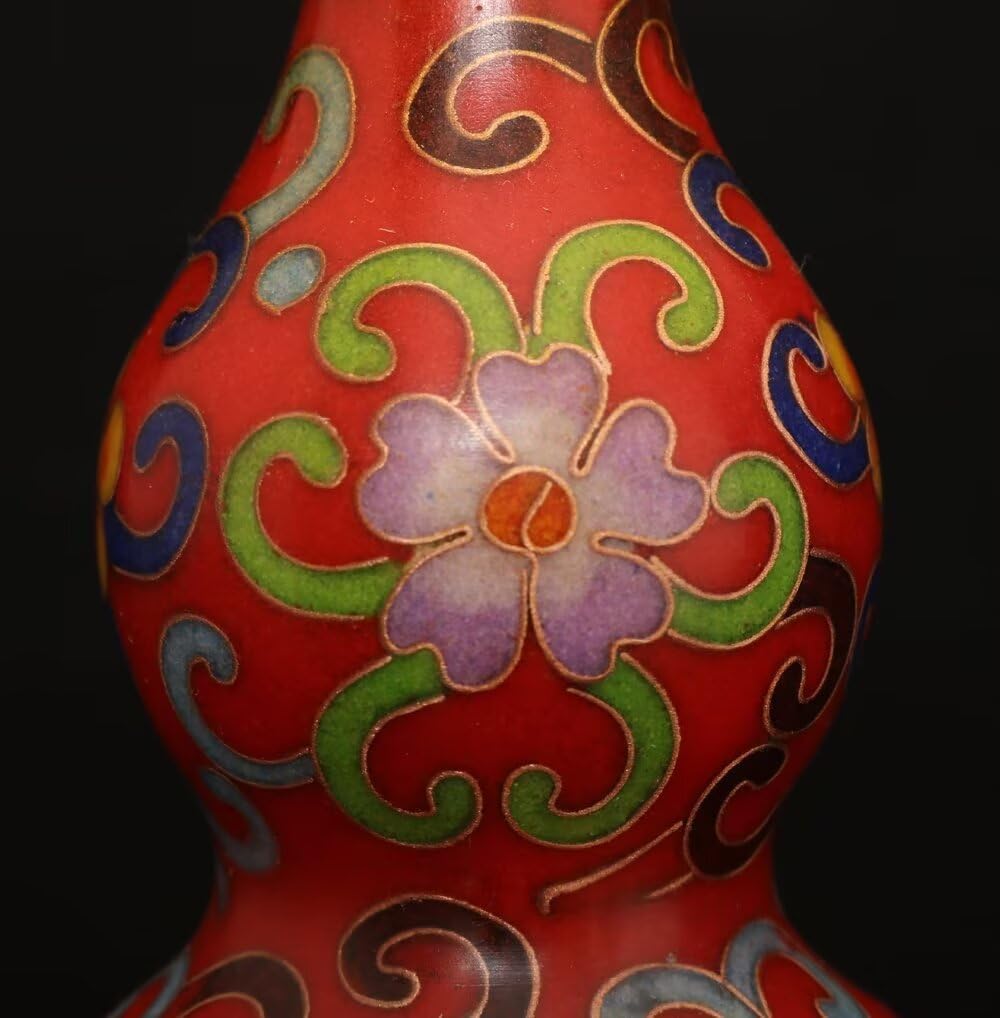 Julrybox Brass Gourd Feng Shui Sculpture 3x3x63IN