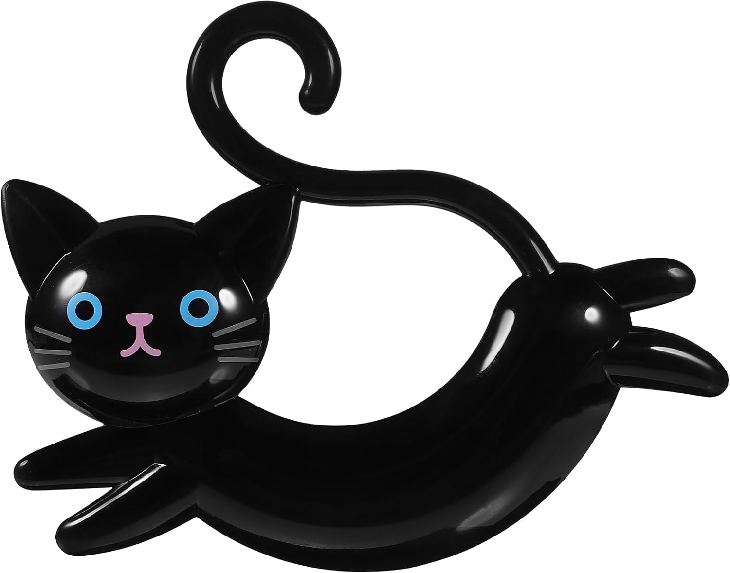 Modern Black Cat Towel Rack for Kitchen Bathroom