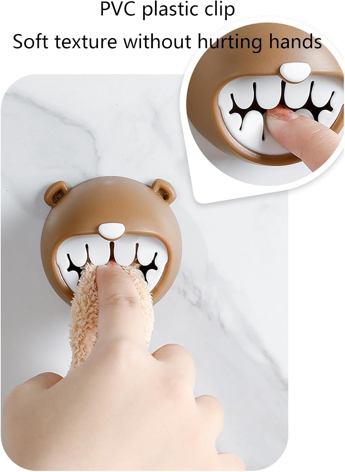 Bottone Cartoon Bear Towel Rack for Kitchen and Bathroom