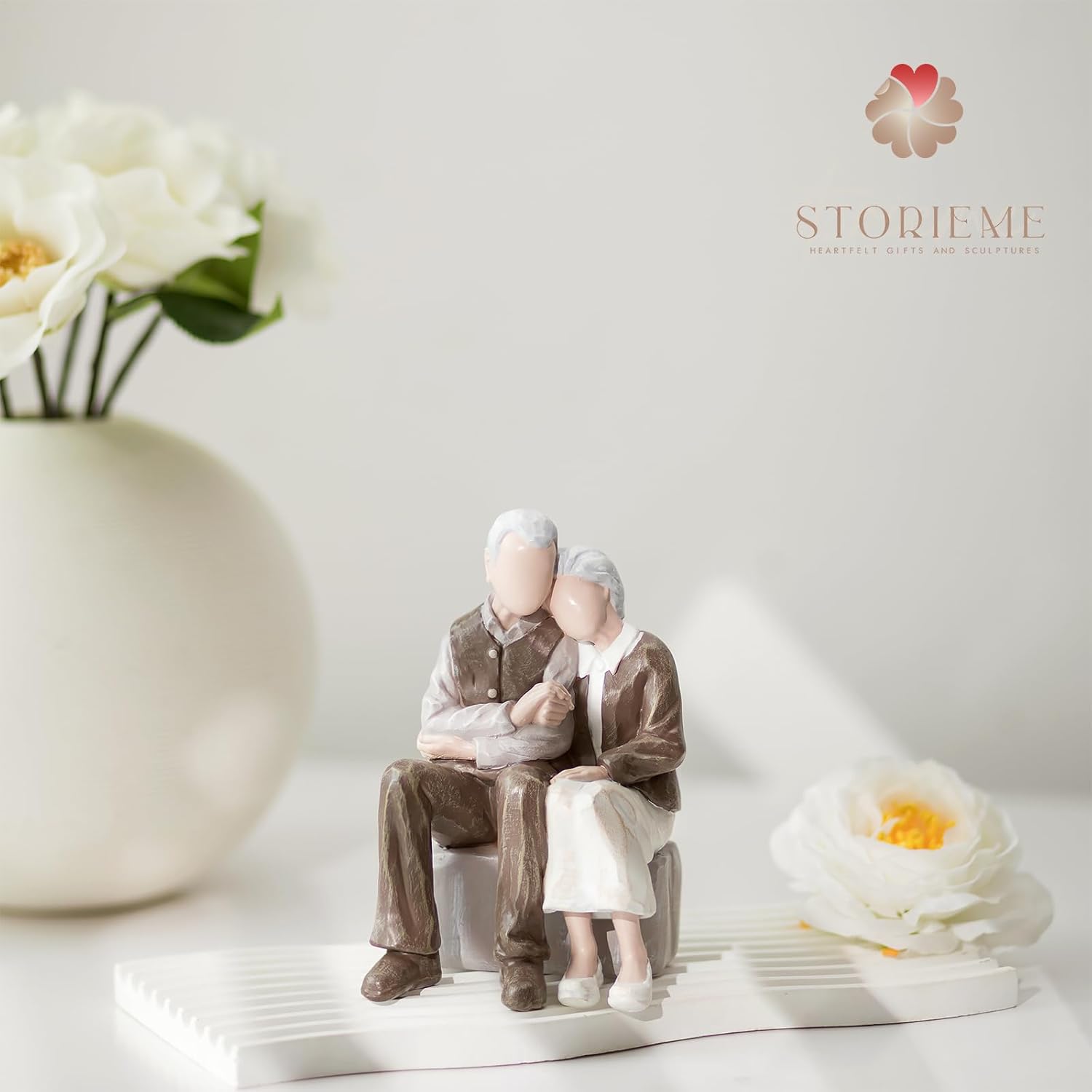 Storieme 25th Anniversary Couple Cake Topper Figurine