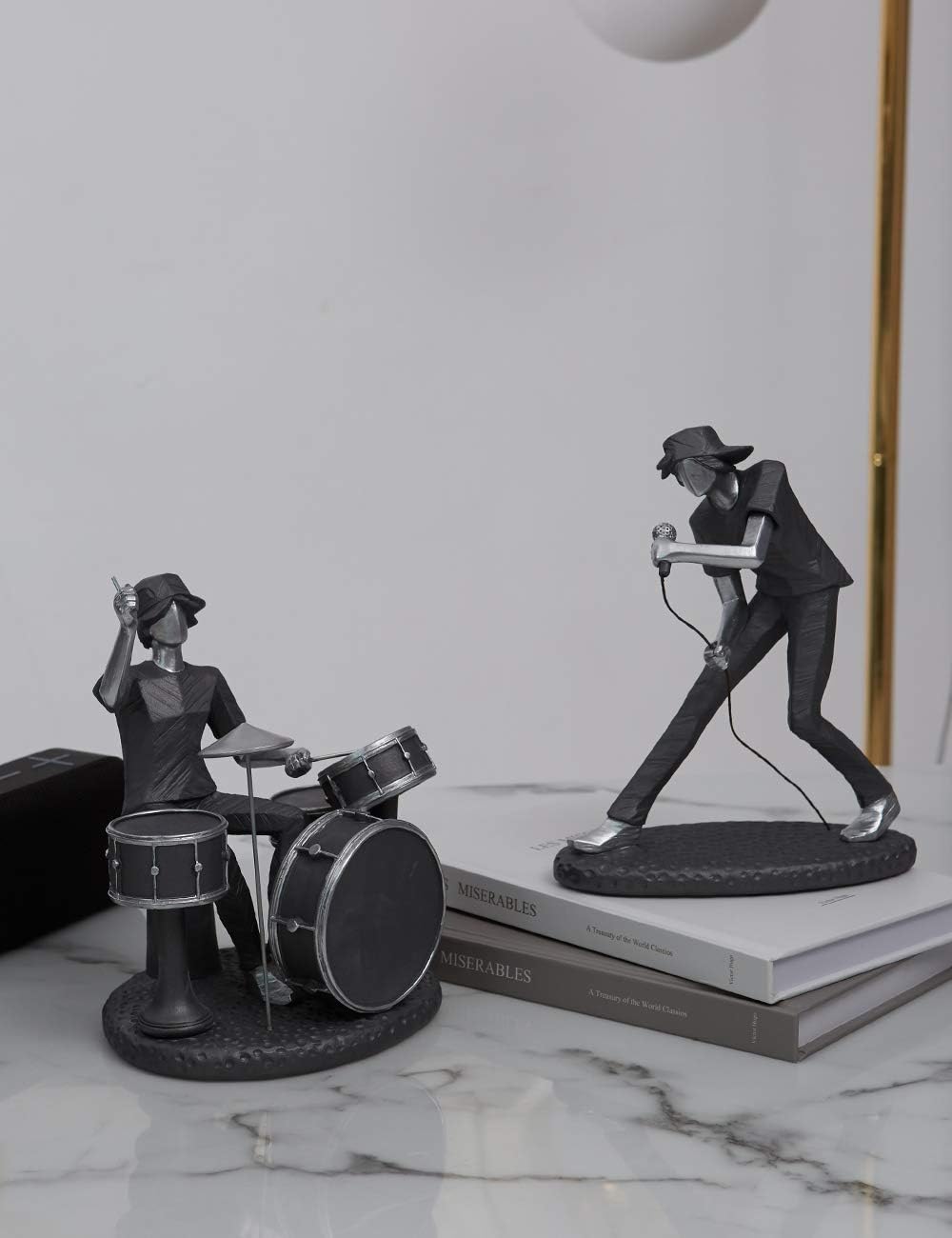 HAUCOZE Musician Figurine Piano Sculpture 85 Inch Decor Statue