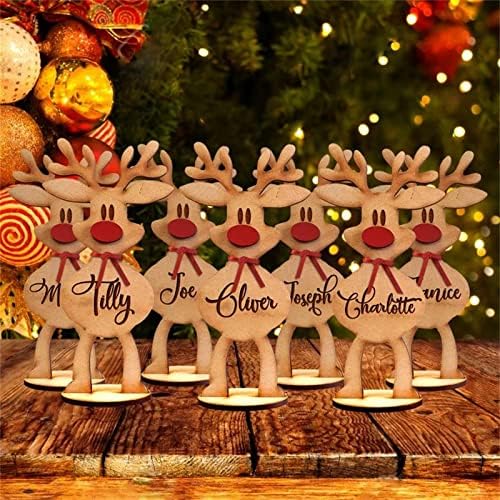 Miniature Reindeer Statue Figurine Home Decor Accent