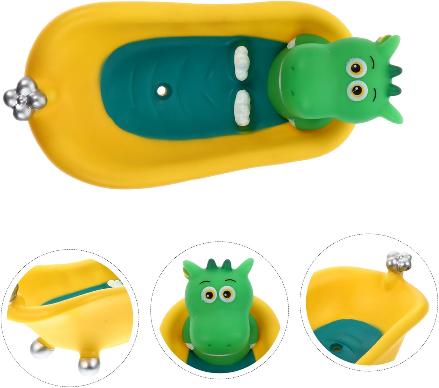 Amosfun Bathtub-Shaped Dinosaur Soap Storage Box