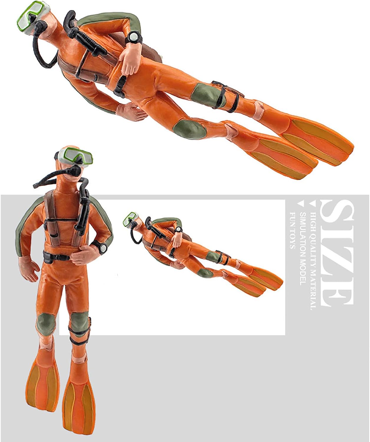 Nudsfuii Mini Diver Statue Home Decor