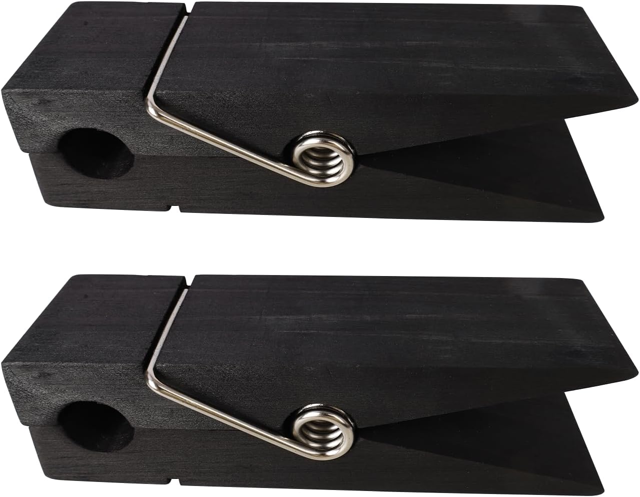 Wood Towel Hooks for Bathroom Black S