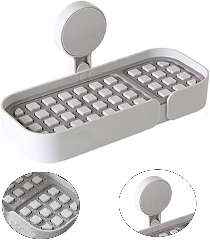 BE-TOOL Suction Soap Dish Holder Universal Kitchen Sink Bathroom Accessory