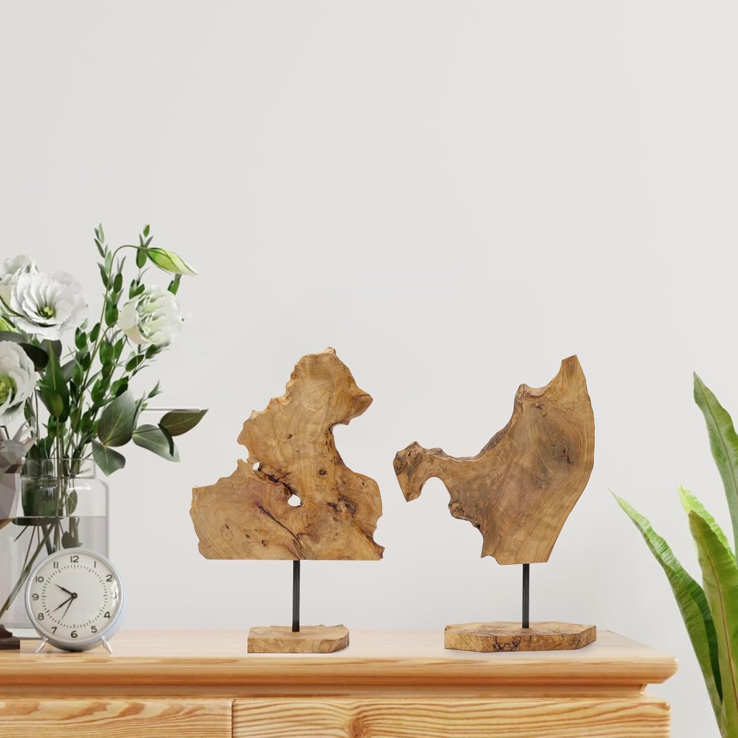 NAHARO Handcarved Root Wood Sculpture - Rustic Decor