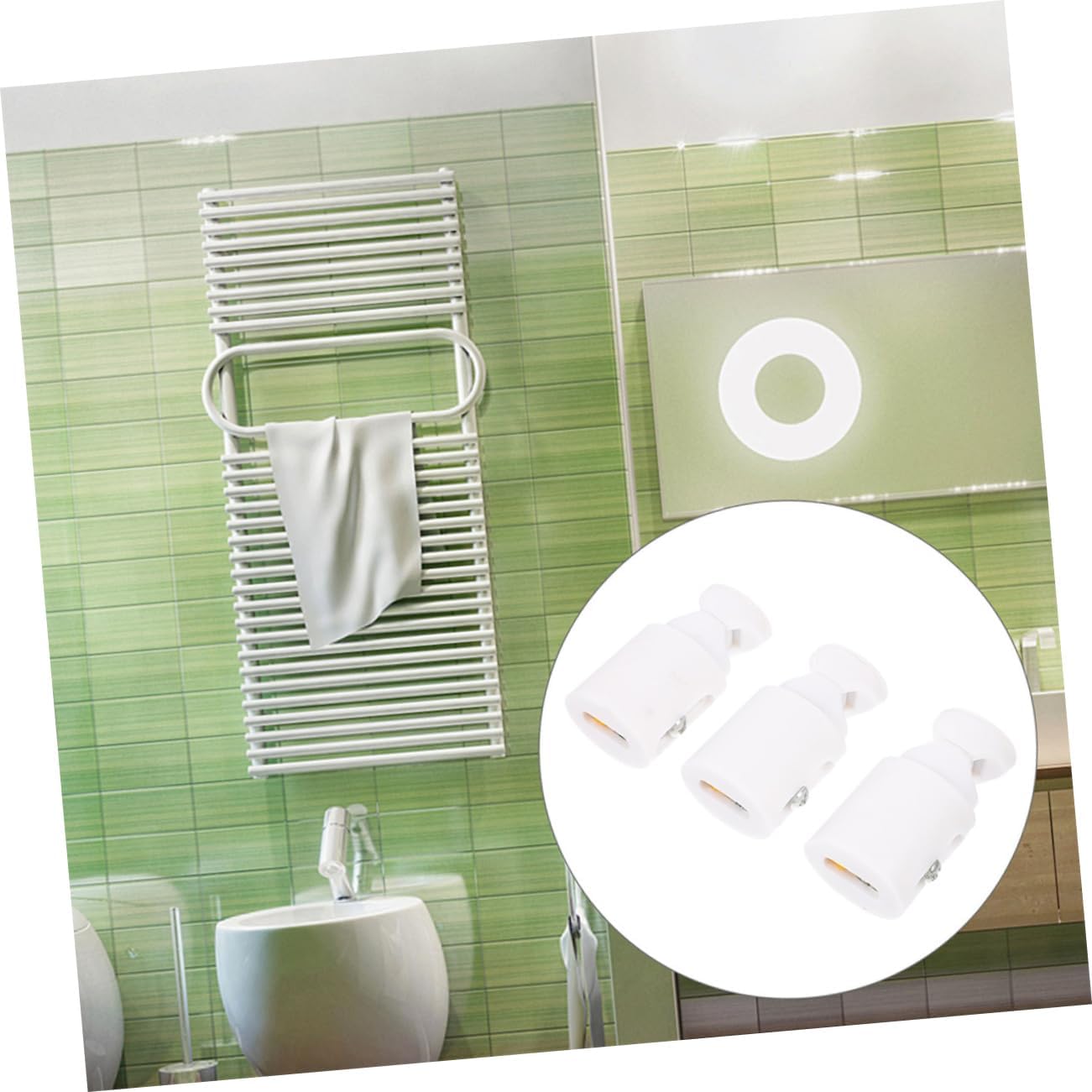 PRETYZOOM 3pc Space-Saving Radiator Hooks for Bathroom