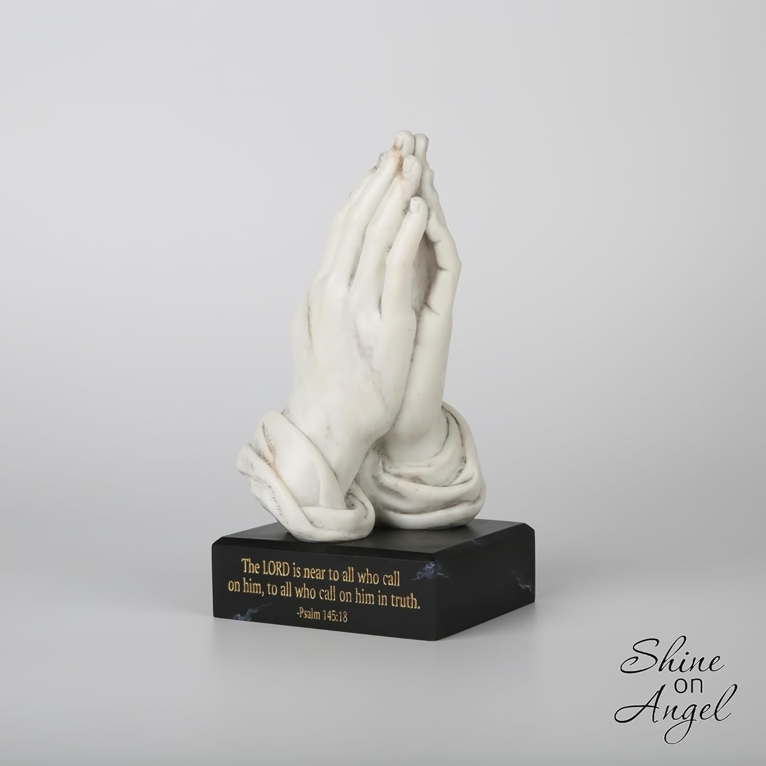 Praying Hands Statue 8inch Marble Finish Religious Sculpture