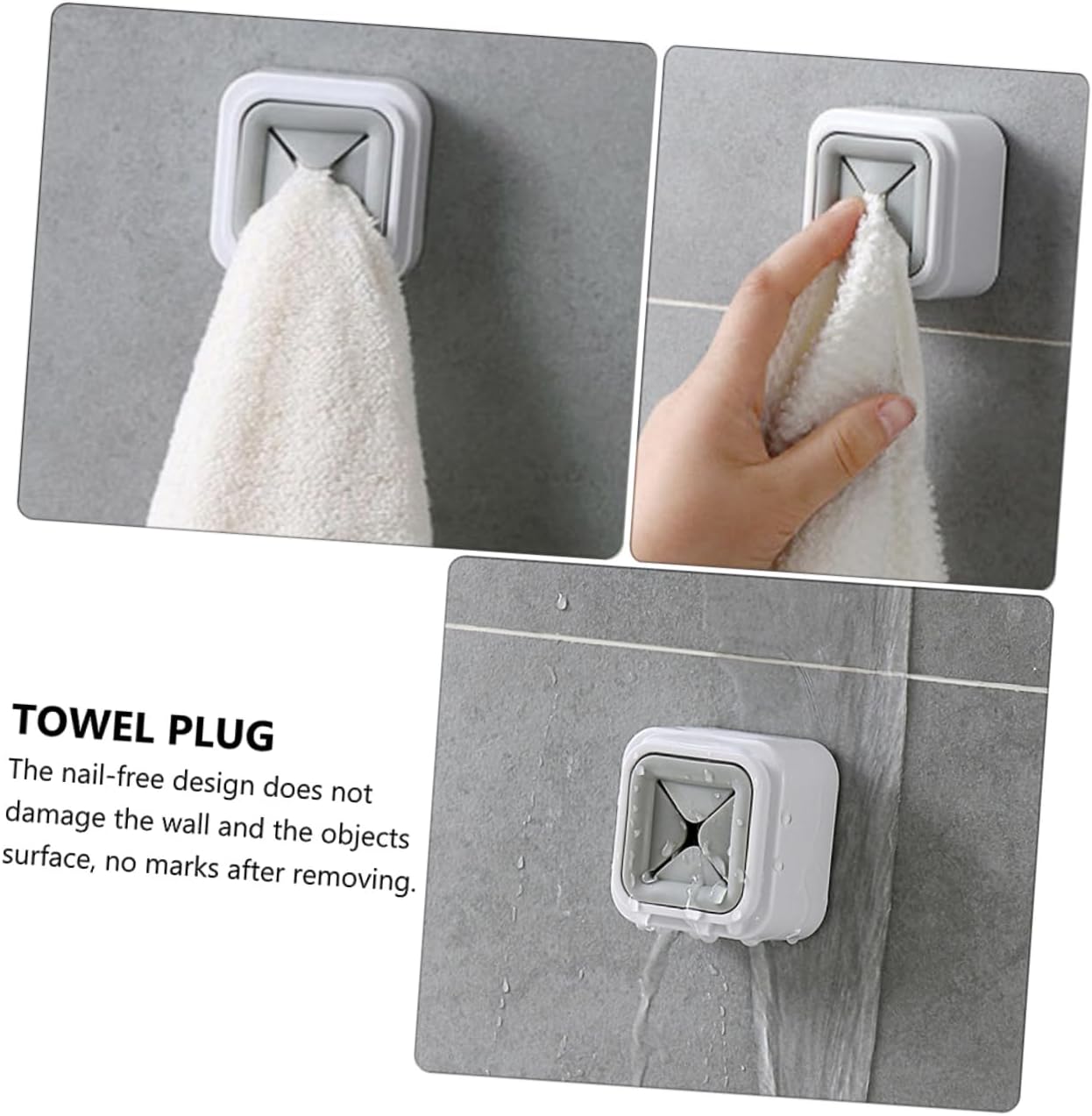 ULTECHNOVO 4Pcs Wall Mount Towel Rack