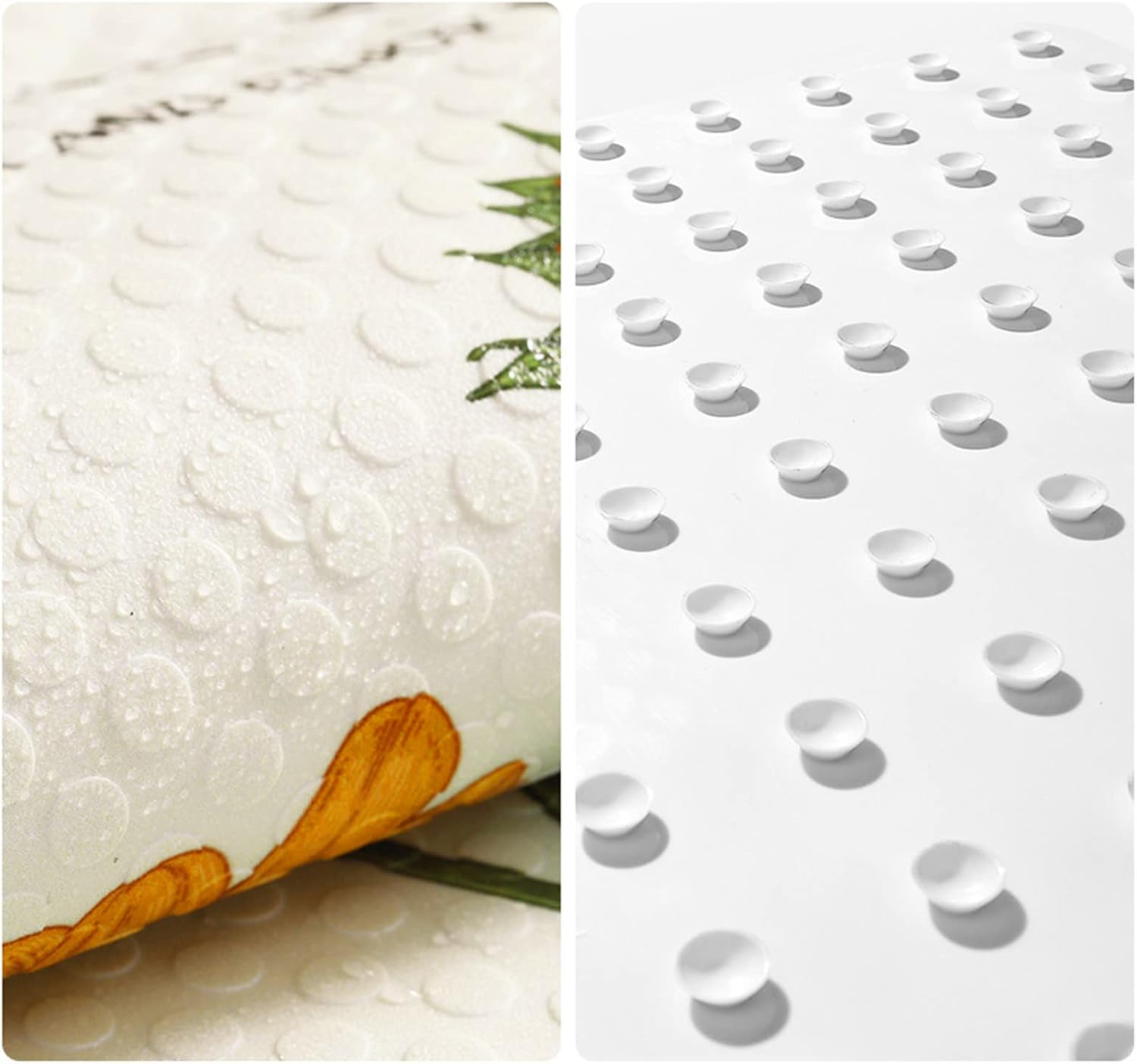 UKELER Sunflower Bath Mat Non-Slip 275 x 157 Inch