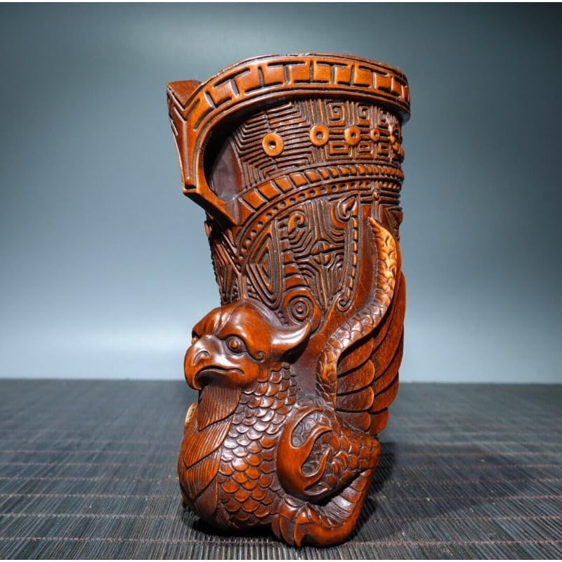 Handcrafted Boxwood Mythical Creatures Statues