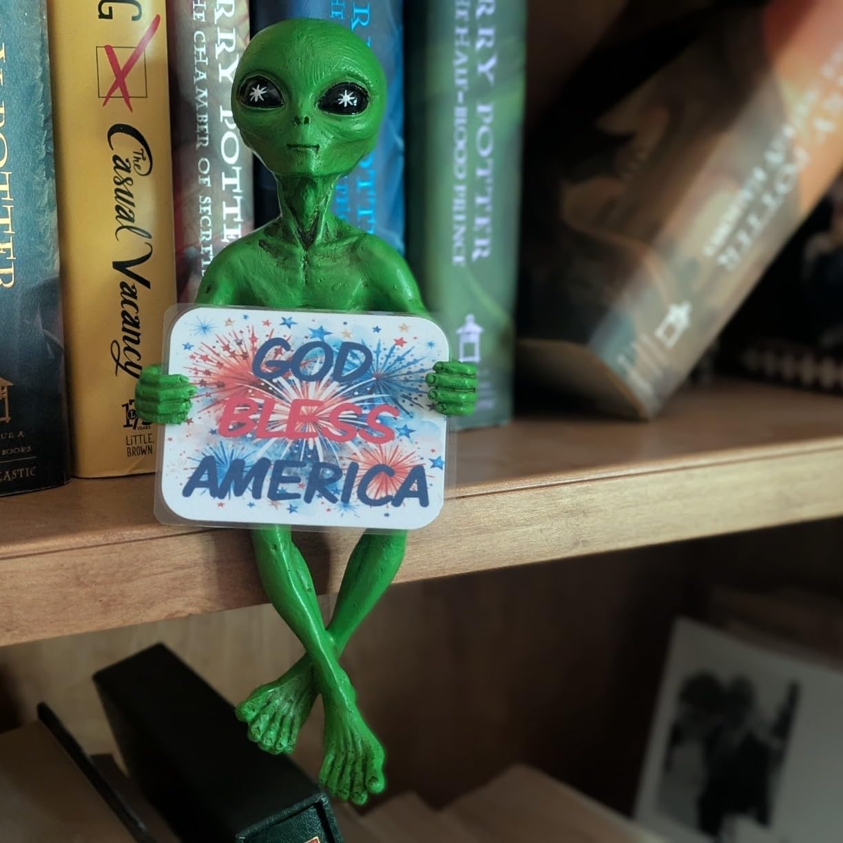 John Bernard Company Alien Invasion 4th of July Patriotic Statue
