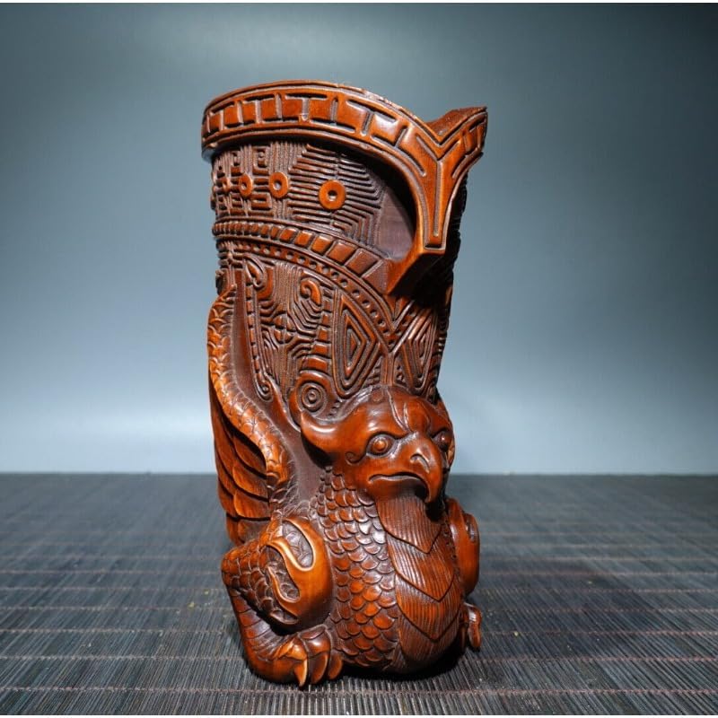 Handcrafted Boxwood Mythical Creatures Statues