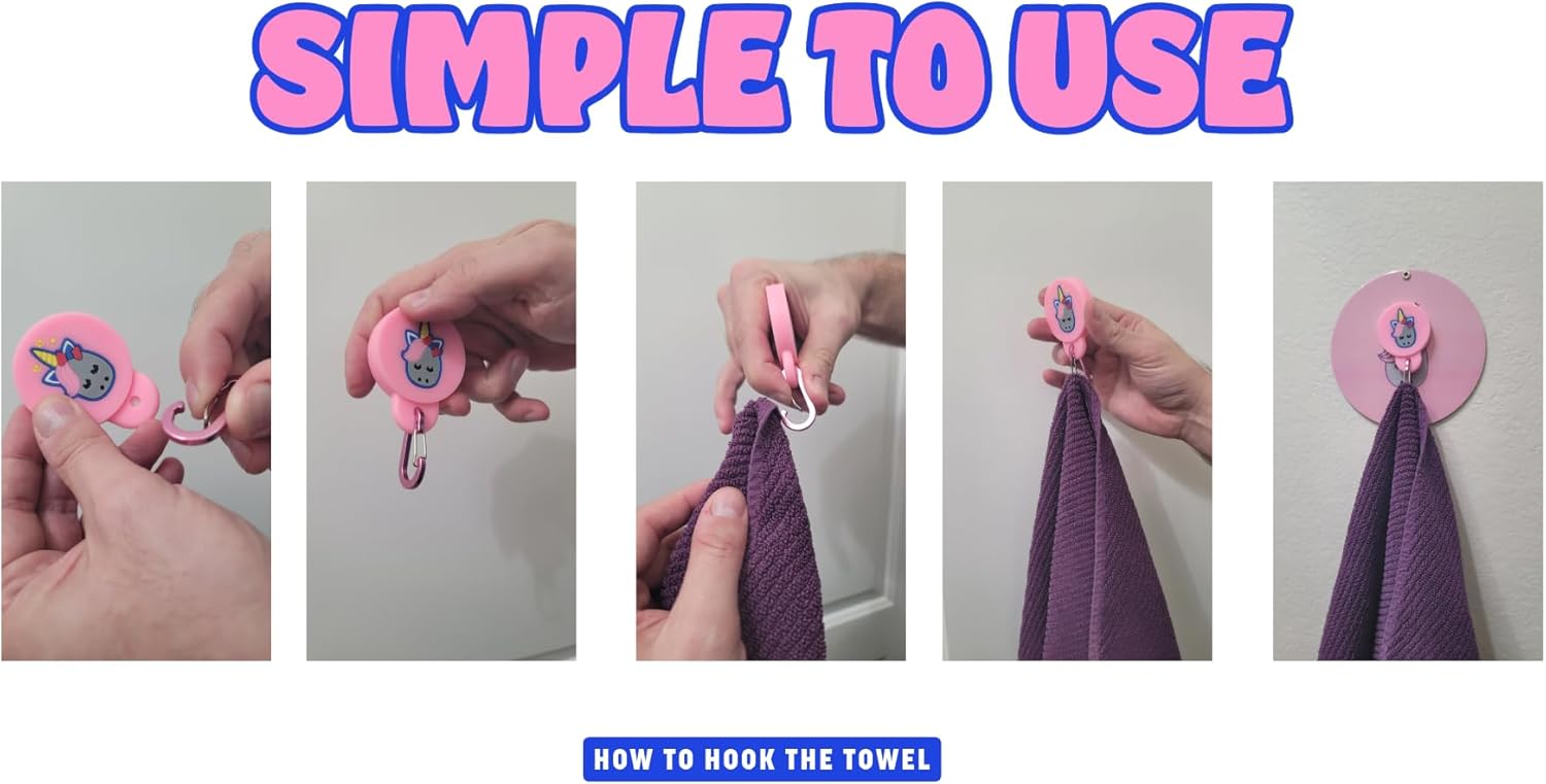 Towel Bud Magnetic Holder Unicorn Design 1