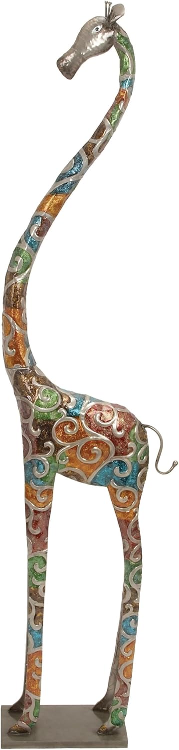 Deco 79 Metal Giraffe Decorative Statue