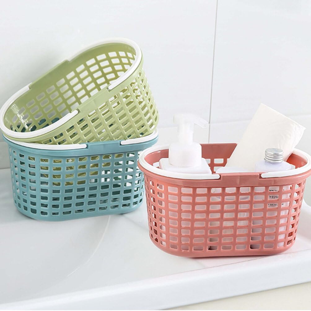 Cabilock Multipurpose Storage Baskets with Handles for Bathroom and Kitchen Use