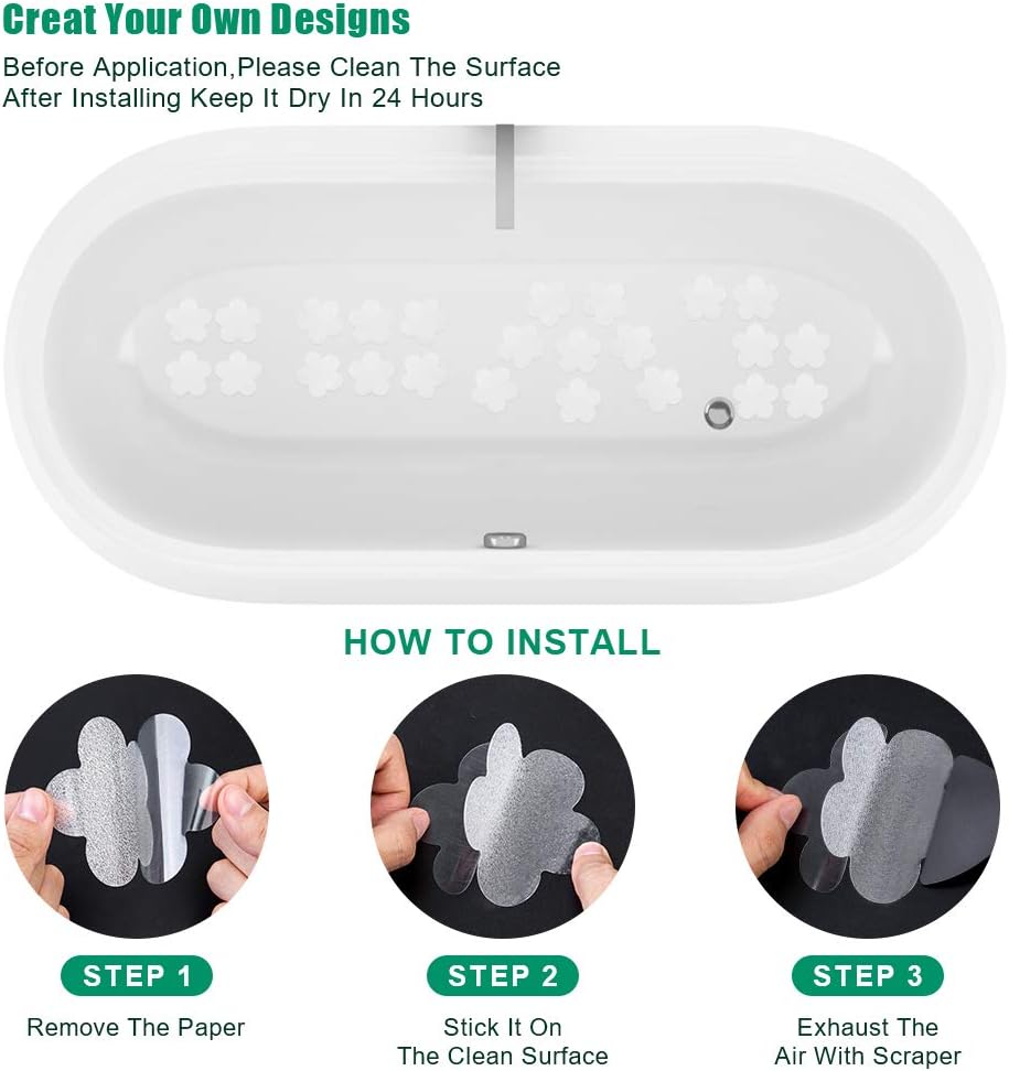 SlipStopper Non-Slip Bathtub Stickers 28PCS