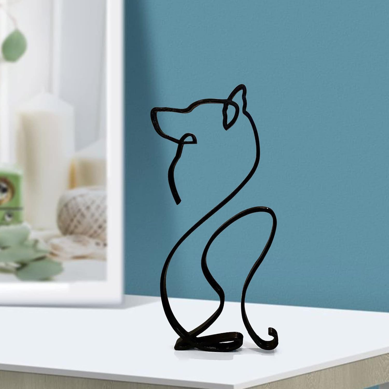 Minimalist Dog Statue Small Figurine Home Decor