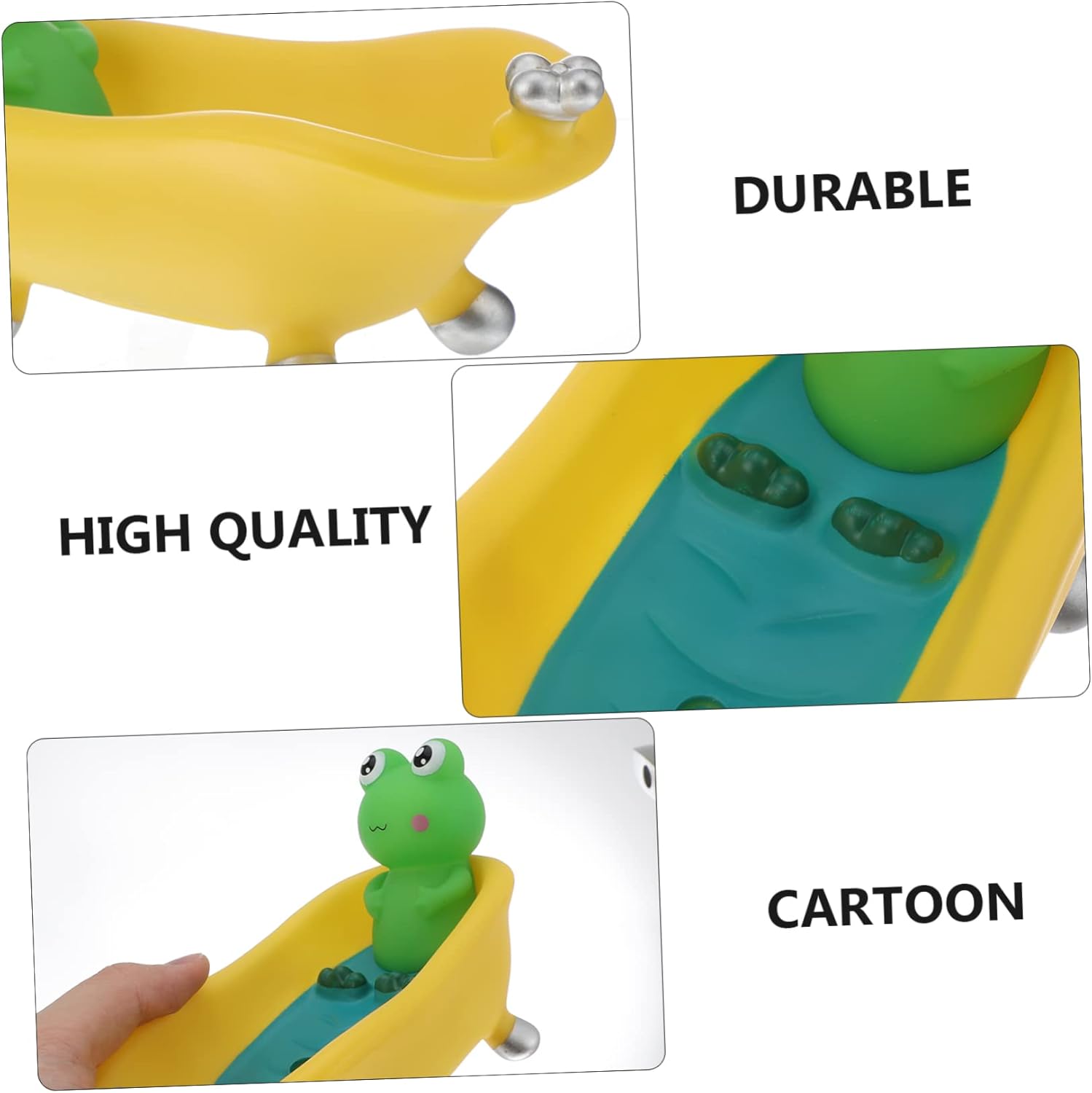 PAMINGONO Cartoon Soap Dish Quick Drainage Sturdy 1