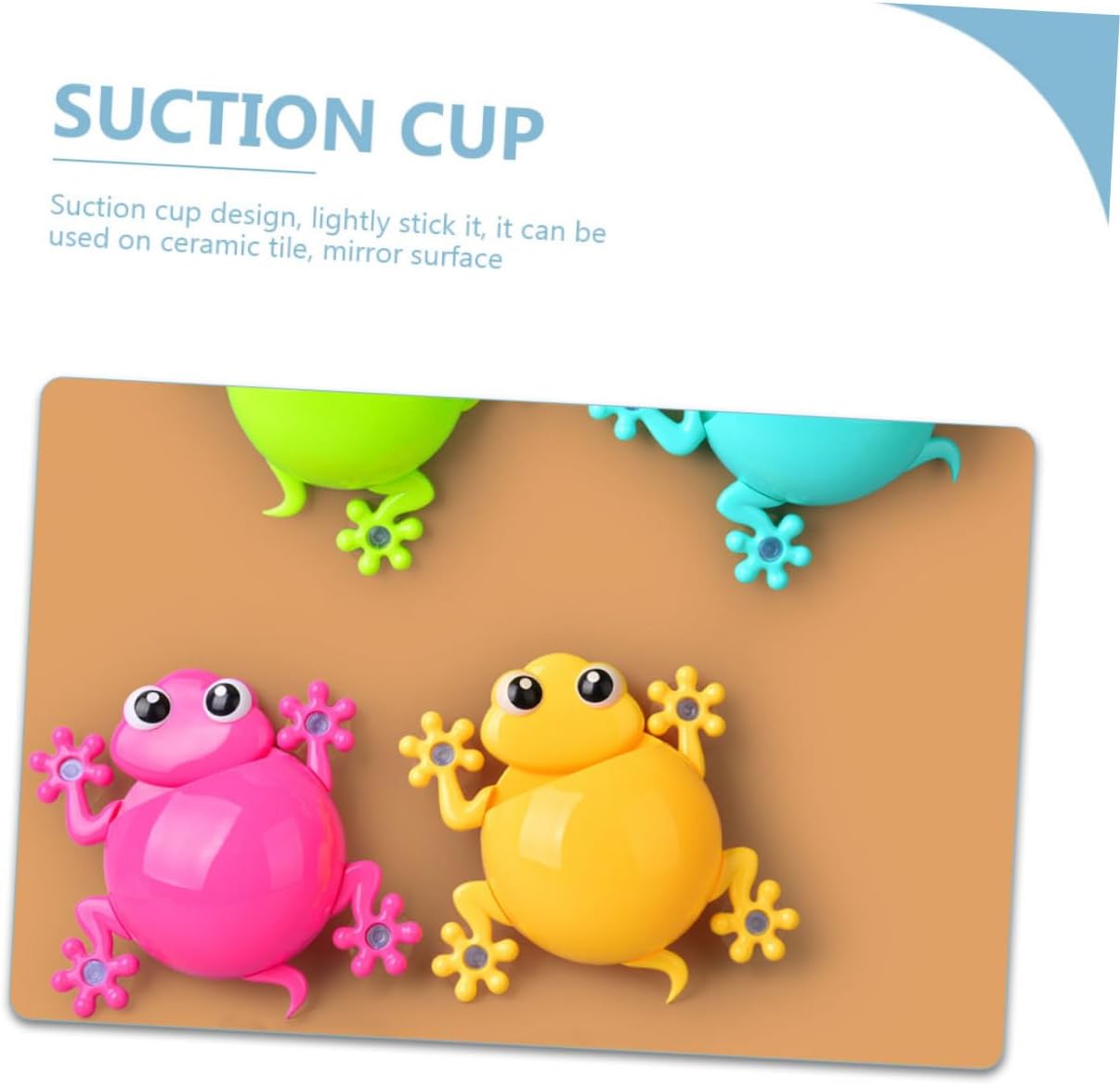 2Pcs Cute Cartoon Gecko Toothbrush Holder with Suction Cup