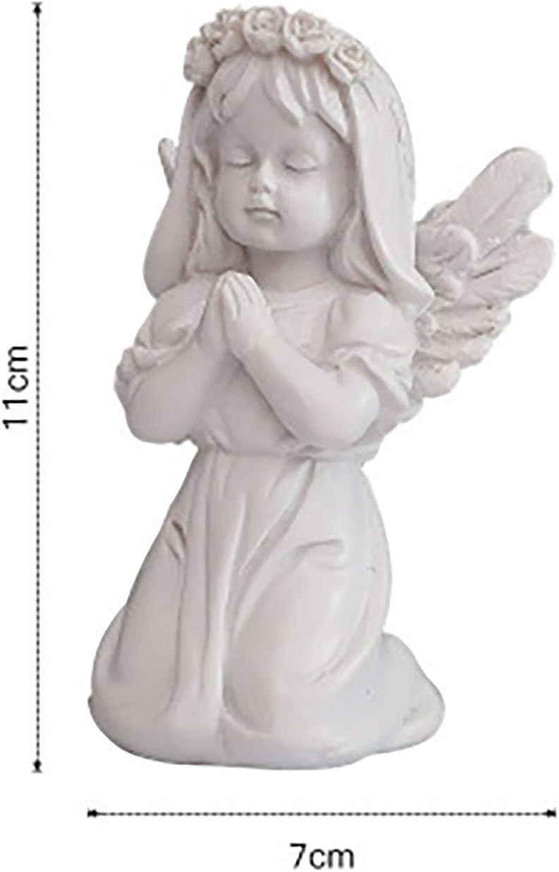 Mini Resin Cherubs Statue - Cute Home Office Decor