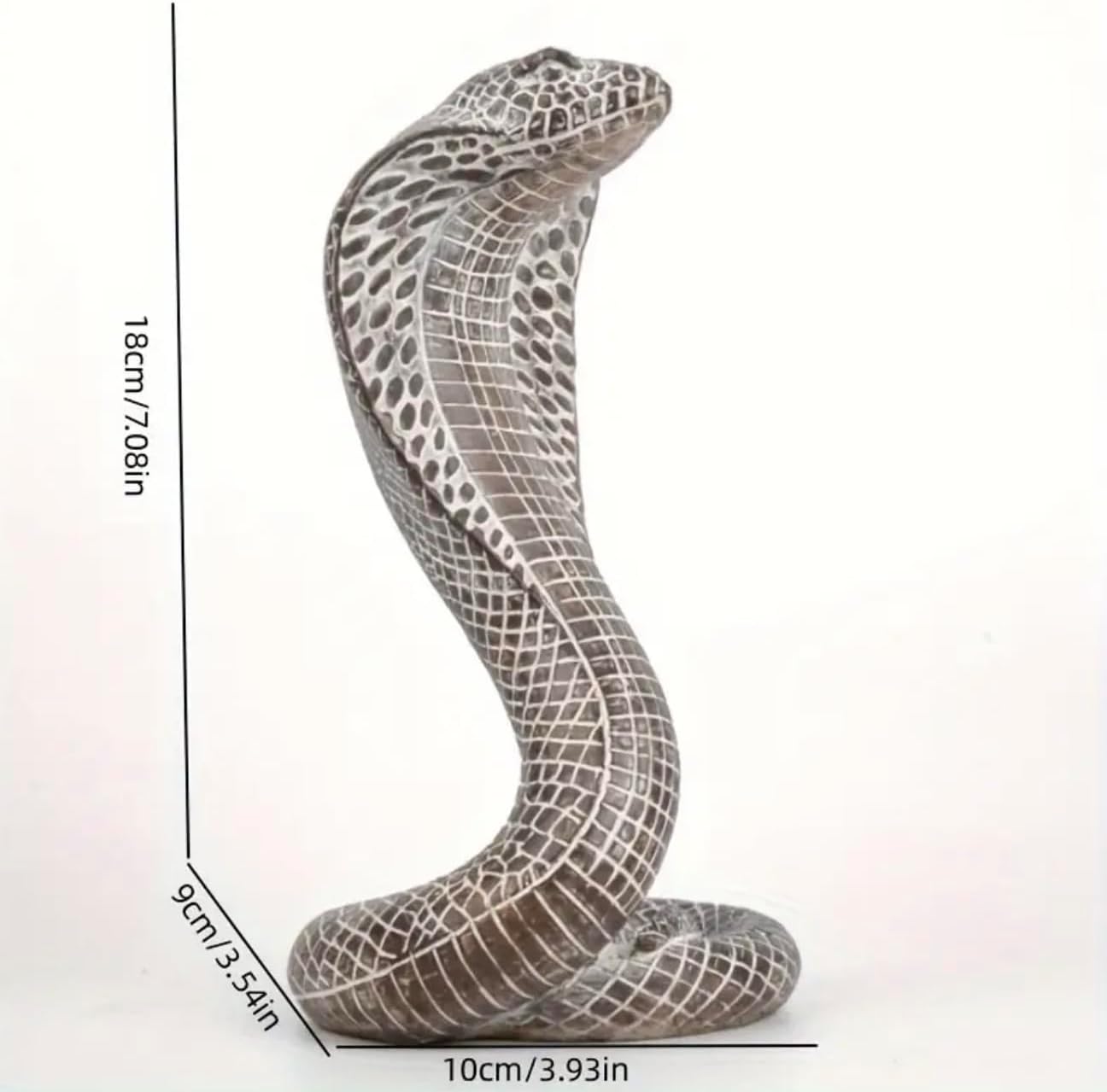Cobra Statue Sculpture Resin 708 Inches Home Decor 1