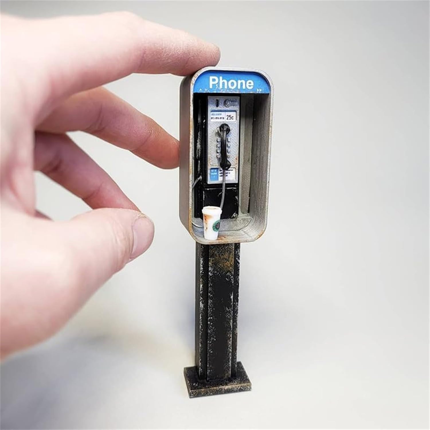 112 Miniature Public Phone Statue Decor