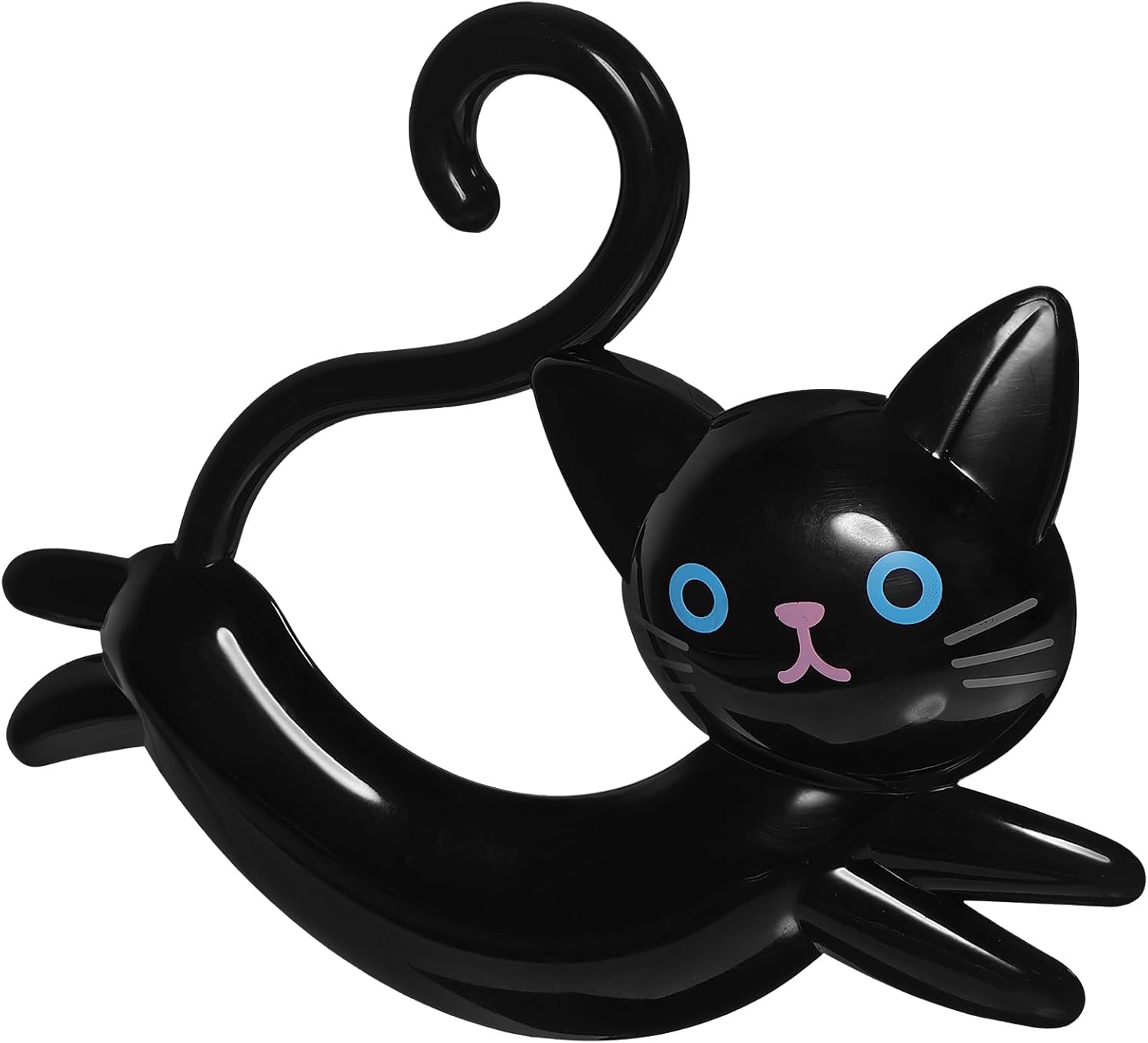 Modern Black Cat Towel Rack for Kitchen Bathroom