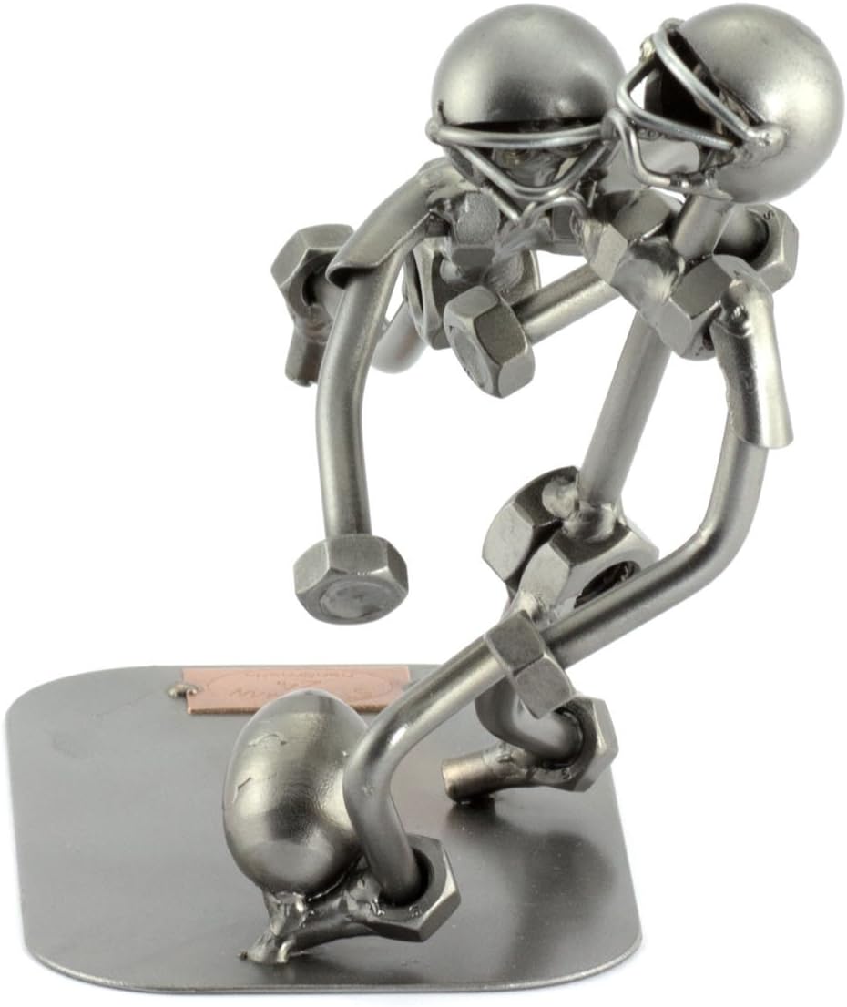 Steelman24 Football Tackle Metal Sculpture Handmade in Germany