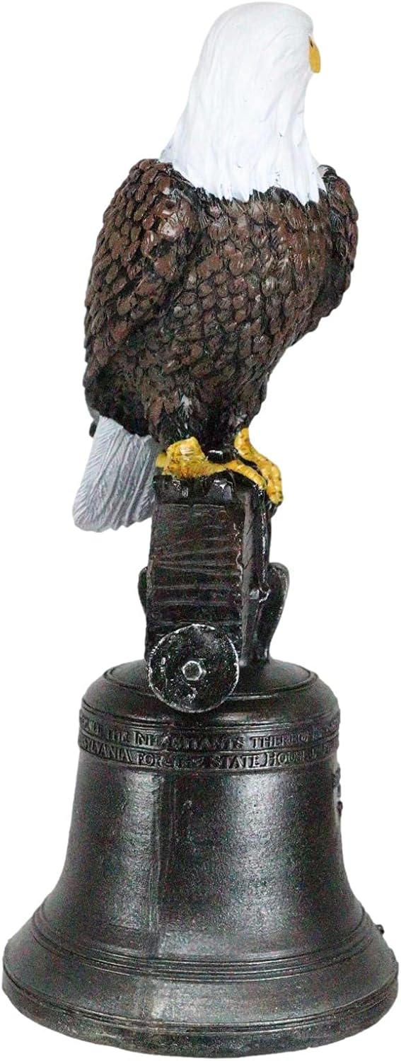 Ebros Independence Day Liberty Bell Eagle Figurine 1