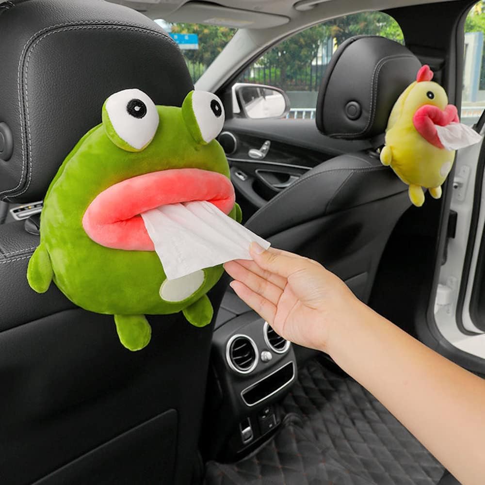 Cute Cartoon Animal Tissue Box Holder for Car and Home