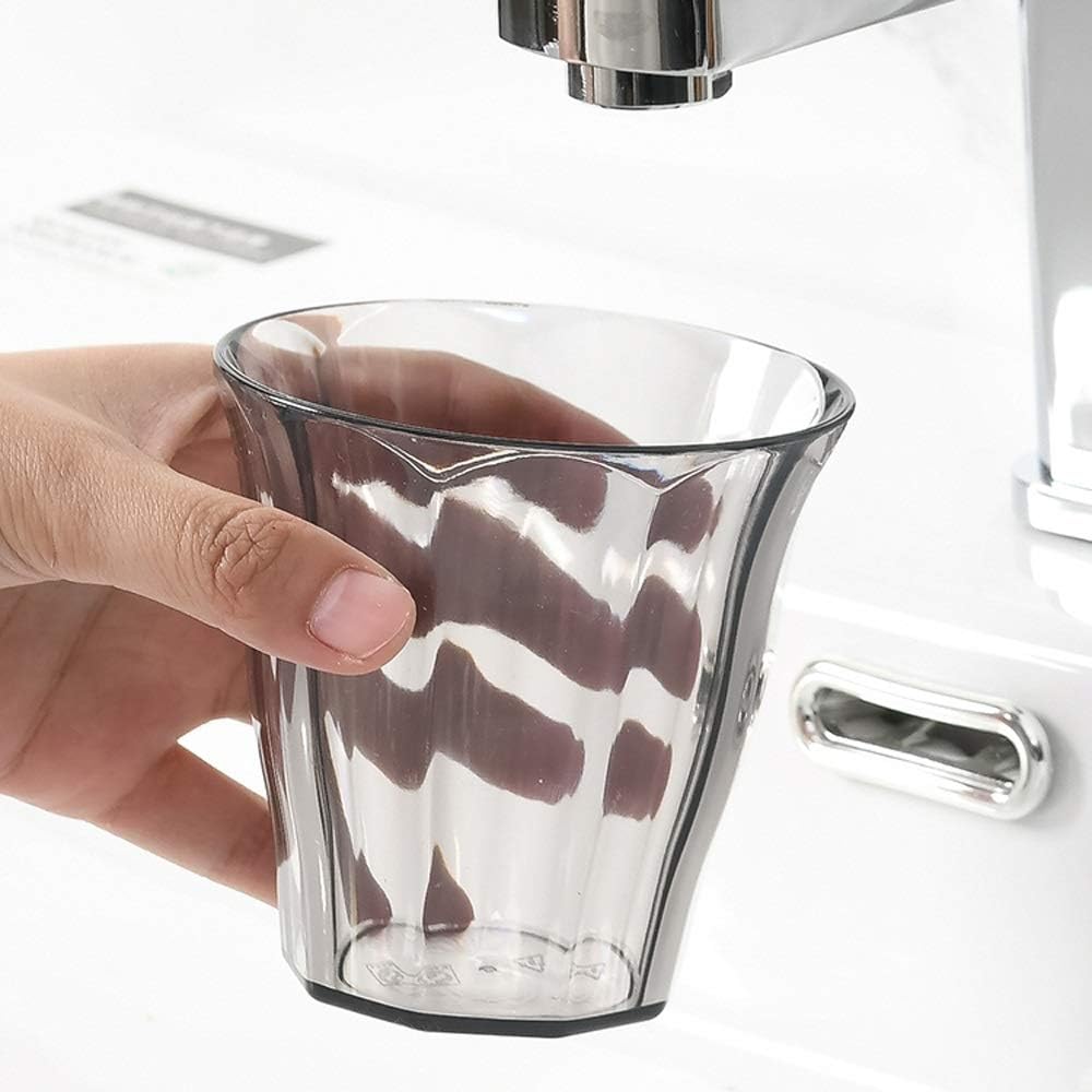 Home Simple Style Transparent Plastic Toothbrush Cup for Adults and Kids
