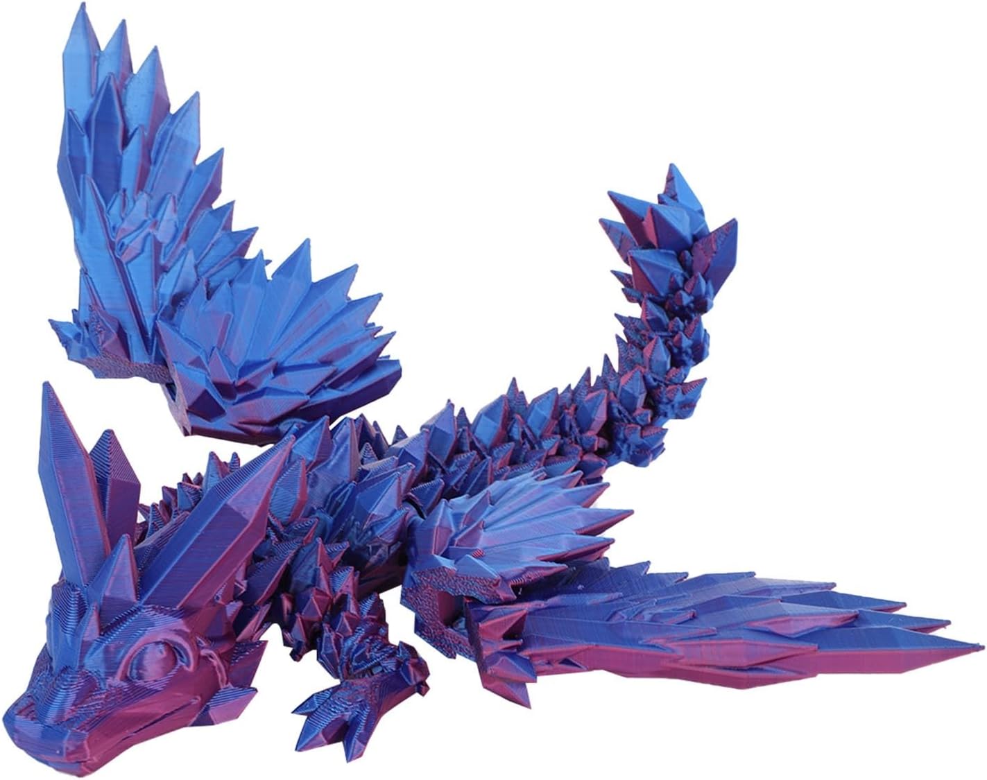 Nudsfuii 3D Printed Articulated Dragon Decor Statue