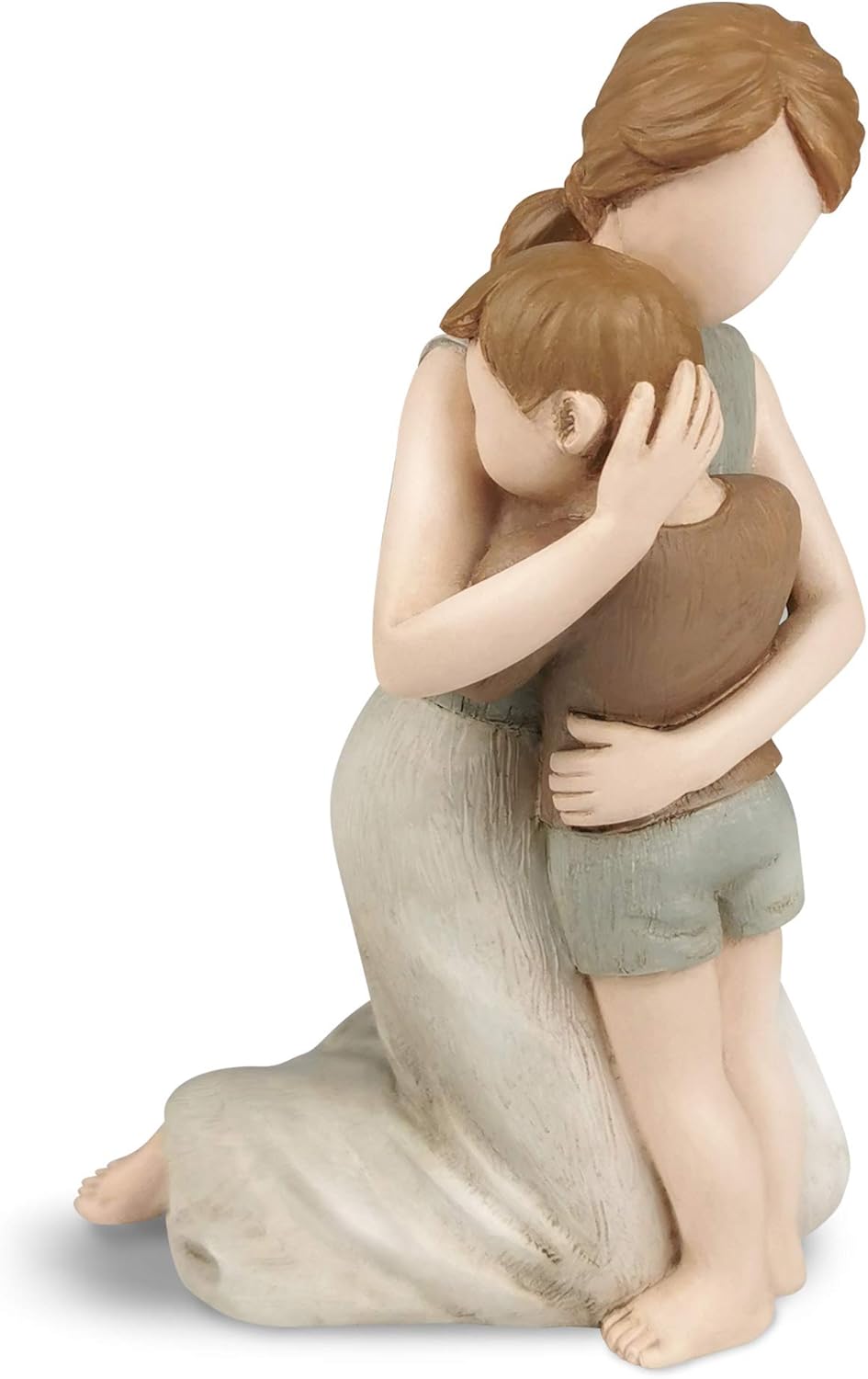 Mother and Son Figurines Statues Ivory