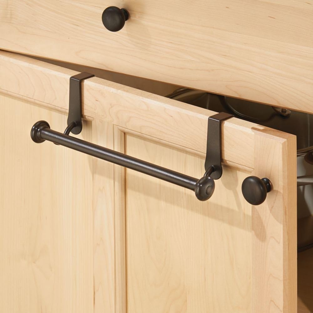 InterDesign York Metal Dish Towel Rack - Bronze