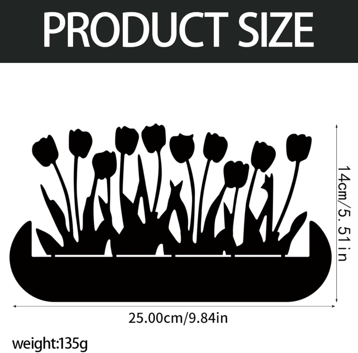 Miniature Metal Flower Statue for Home Decor